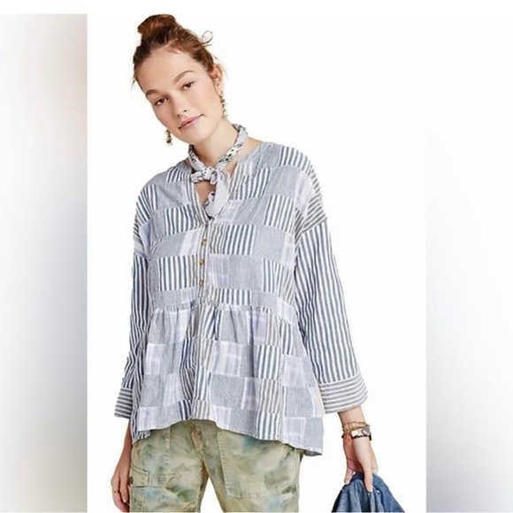 Anthropologie Maeve The Zoe Swing Blouse , sz : XS - Picture 2 of 11